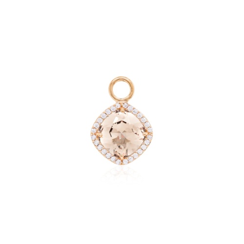 Fancy Stone Charm Yellow Gold-plated