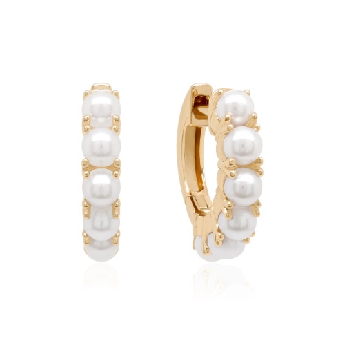 Freshwater Pearl Base Earrings Yellow gold-plated
