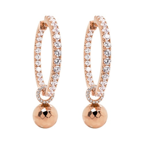 Charm earrings Crystal Infinity