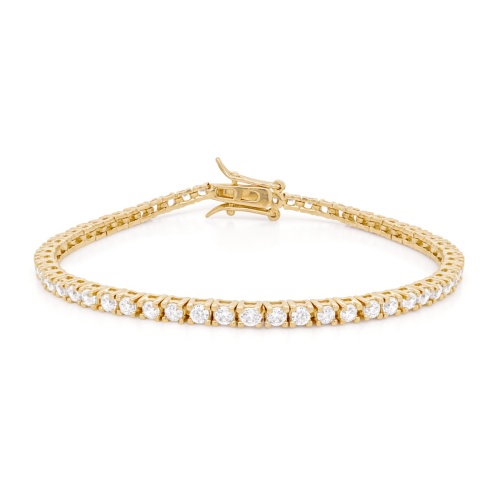 Tennis Bracelet Yellow Gold-plated