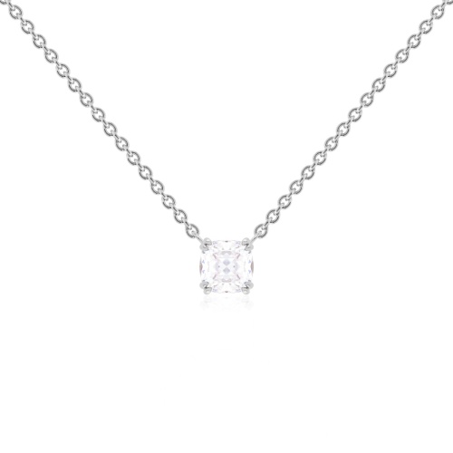 Crown Necklace Rhodium plated