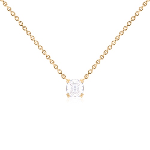 Crown Necklace Yellow Gold-plated
