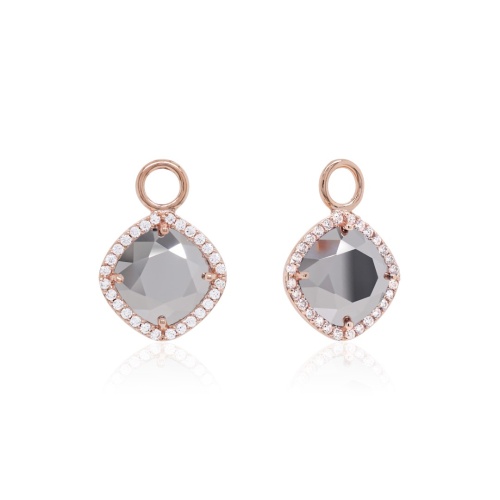Fancy Stone Charms Rose gold-plated Crystal Lt Chrome 