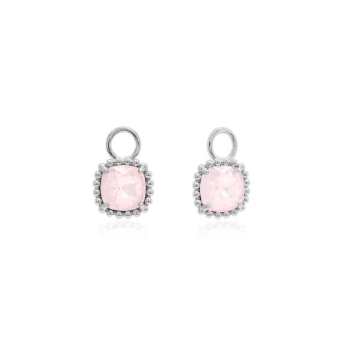 Bubbly earring charms Rose Water Opal