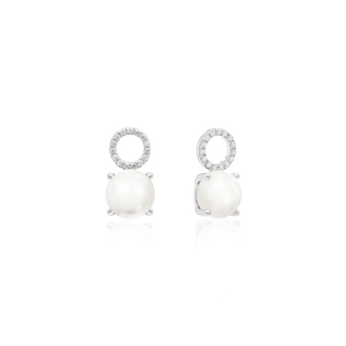 Sparkling Freshwater Pearl charms 8mm