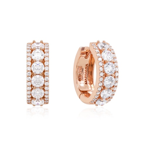 Majestic Earrings Rose gold-plated