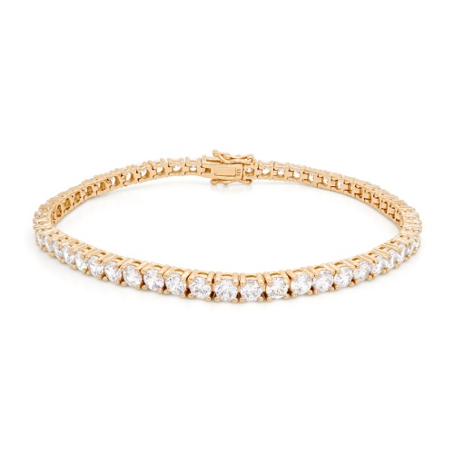 Tennis Bracelet Yellow Gold-plated 3mm