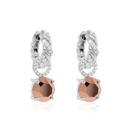 Knoty Charm Earrings Rose Gold