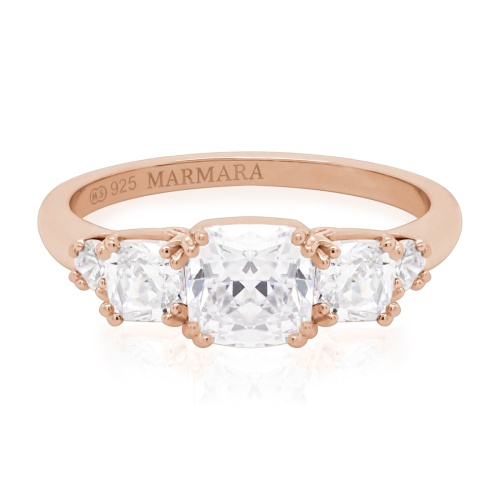 Crown Ring Rose Gold-plated 