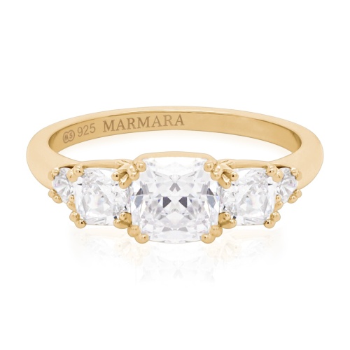 Crown Ring Yellow Gold-plated 