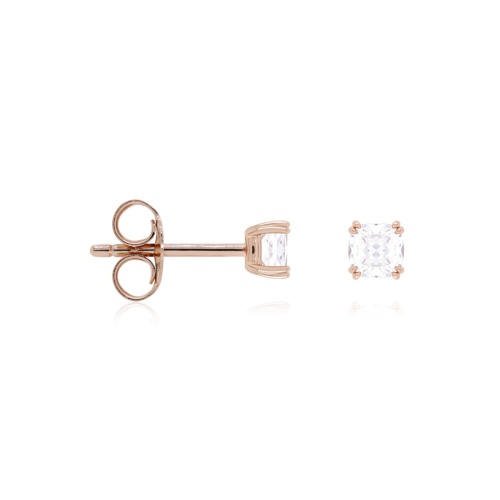 Small Crown Stud Earrings Rose gold-plated