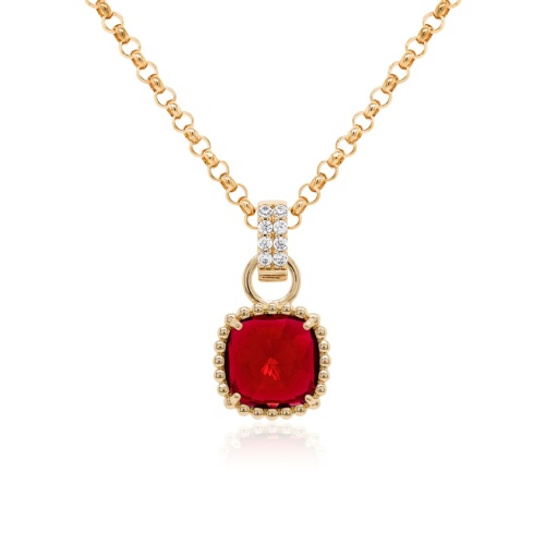 Bubbly Charms Necklace Set Yellow gold-plated Scarlet Ignite